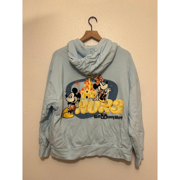 Disney Parks 2023 Zip up Hoodie Blue Sz XL - Picture 6 of 6